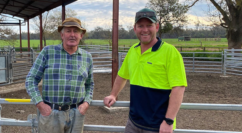 Farmers Peter and Anthony Hammon from Yarrawonga, VIC